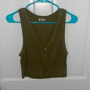 Army Green Free People Tank - Size S
